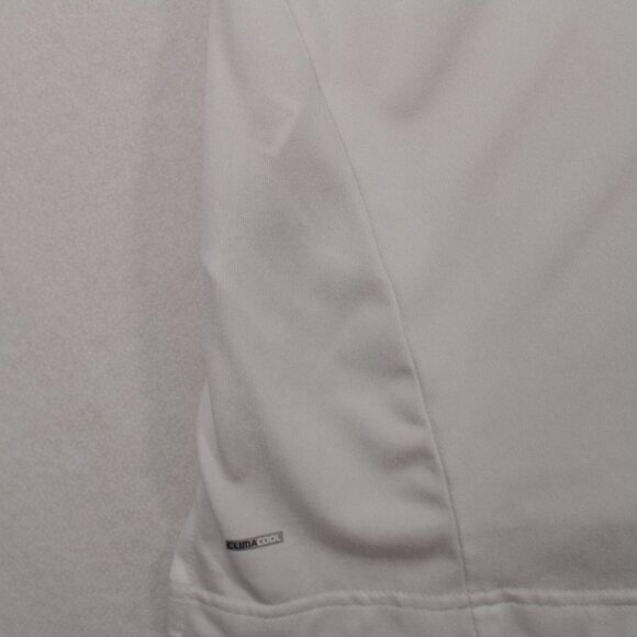 Adidas  Polo Men's 2XL White Short Sleeve Solid ClimaCool Detroit Golf Club - Picture 9 of 10